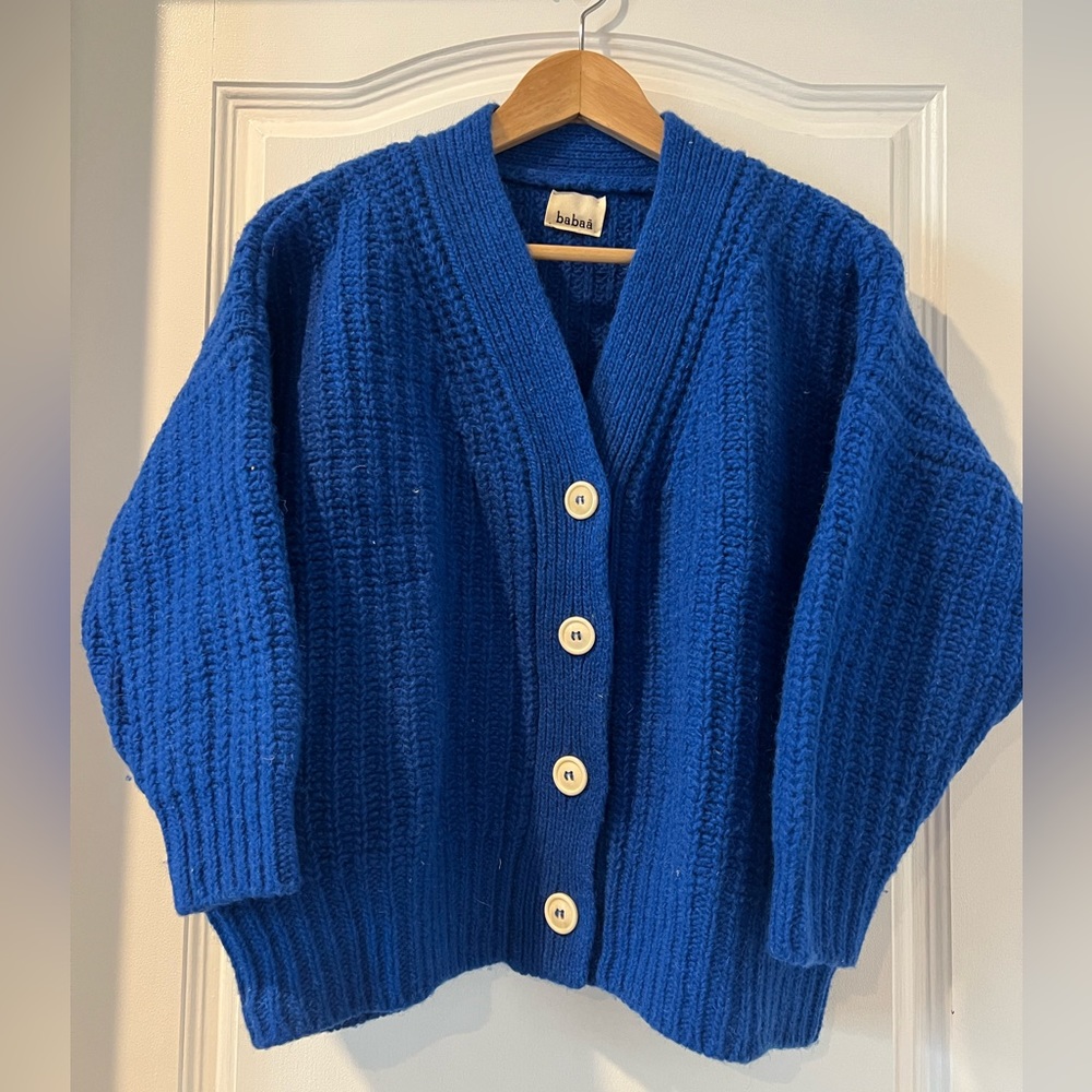 Babaà no.19 mini wool cardigan VGUC